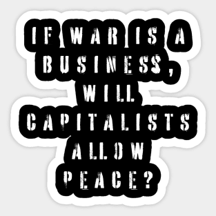 Anti War Sticker